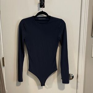 Abercrombie Navy Long Sleeve Soft Bodysuit